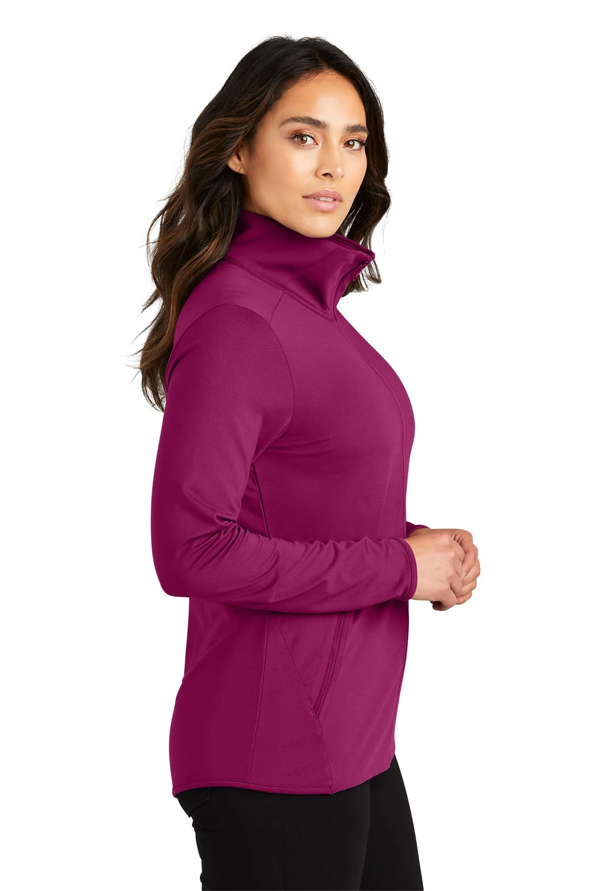 Accord Pop Collar Zip-Up - Wine (Ships in 1-2 Weeks)