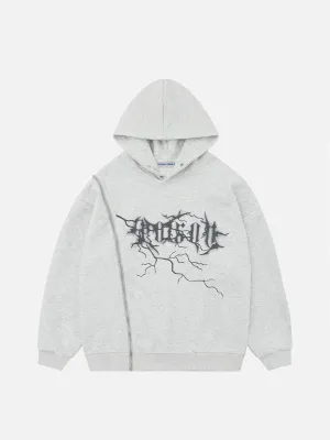 Aelfric Eden Lightning Print Hoodie