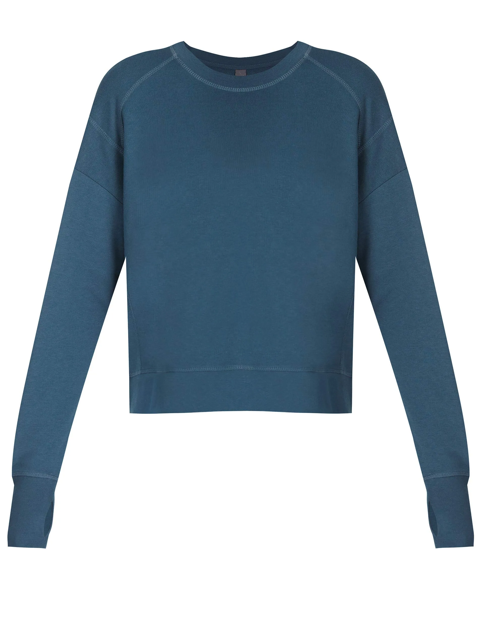 After Class Crop Sweatshirt - Subdued Blue