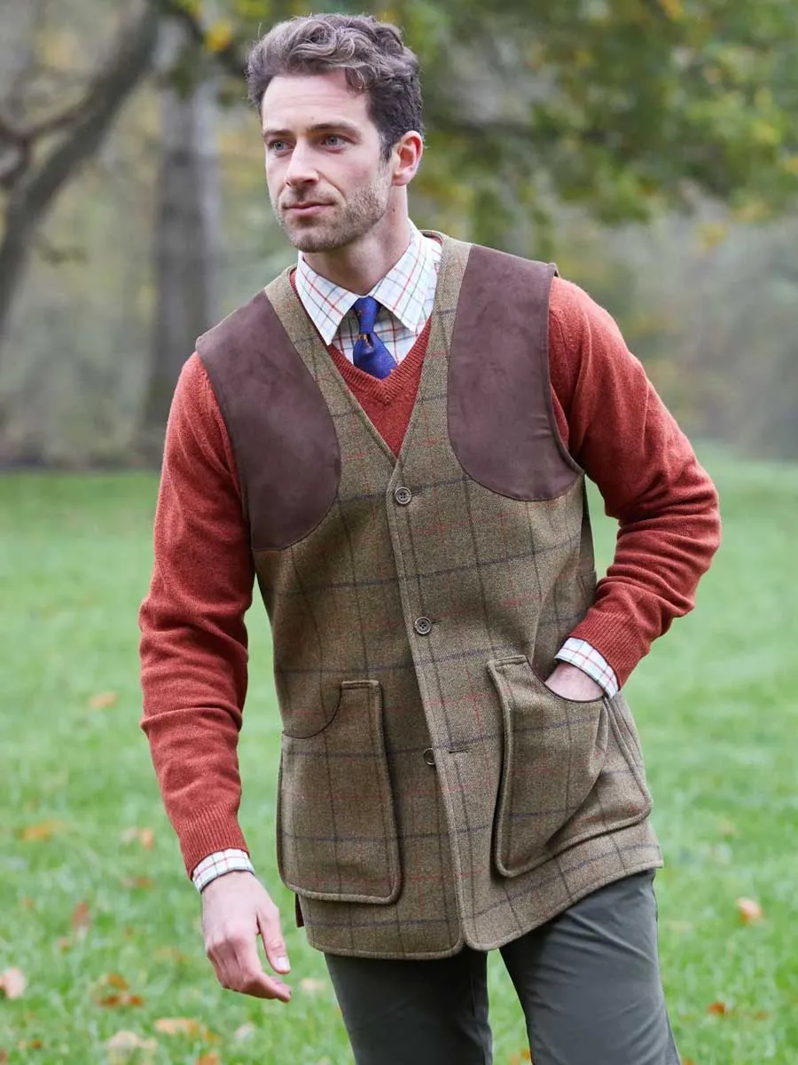 ALAN PAINE Combrook Mens Shooting Waistcoat - Thyme