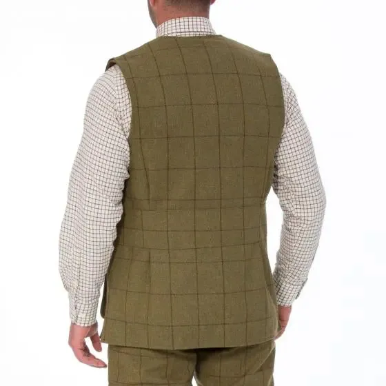 ALAN PAINE Rutland Mens Shooting Waistcoat - Lichen