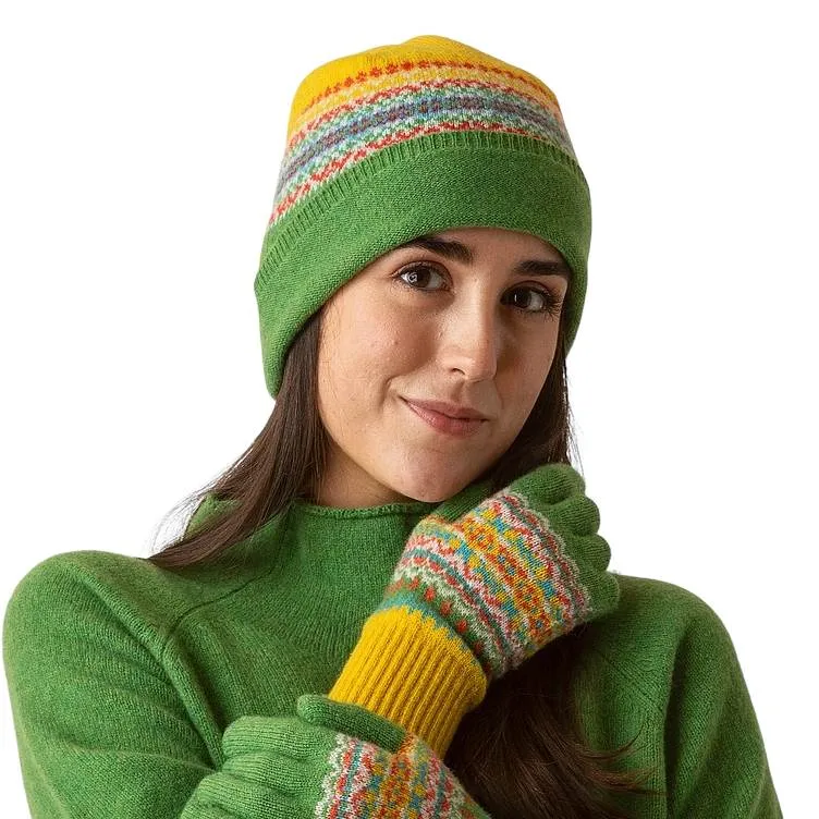 Alloa Beanie in Green Lilli