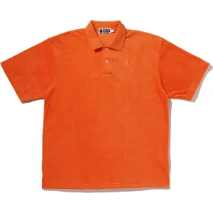 APE HEAD TOWELLING RELAXED FIT POLO MENS