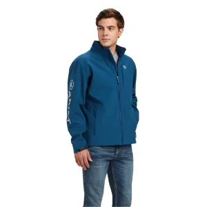 Ariat® Men's Logo 2.0 Majolica Blue Softshell Jacket 10041611