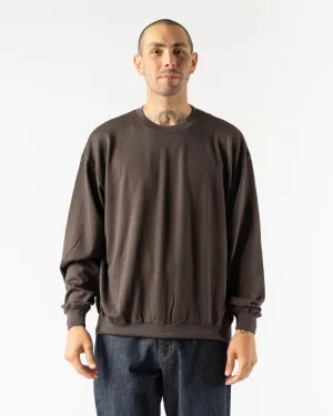 Auralee Super High Gauge Sweat Pullover in Dark Brown