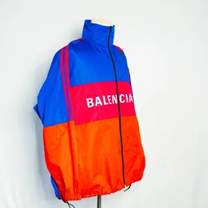 Balenciaga Logo  Zip-Up Windbreaker Jacket