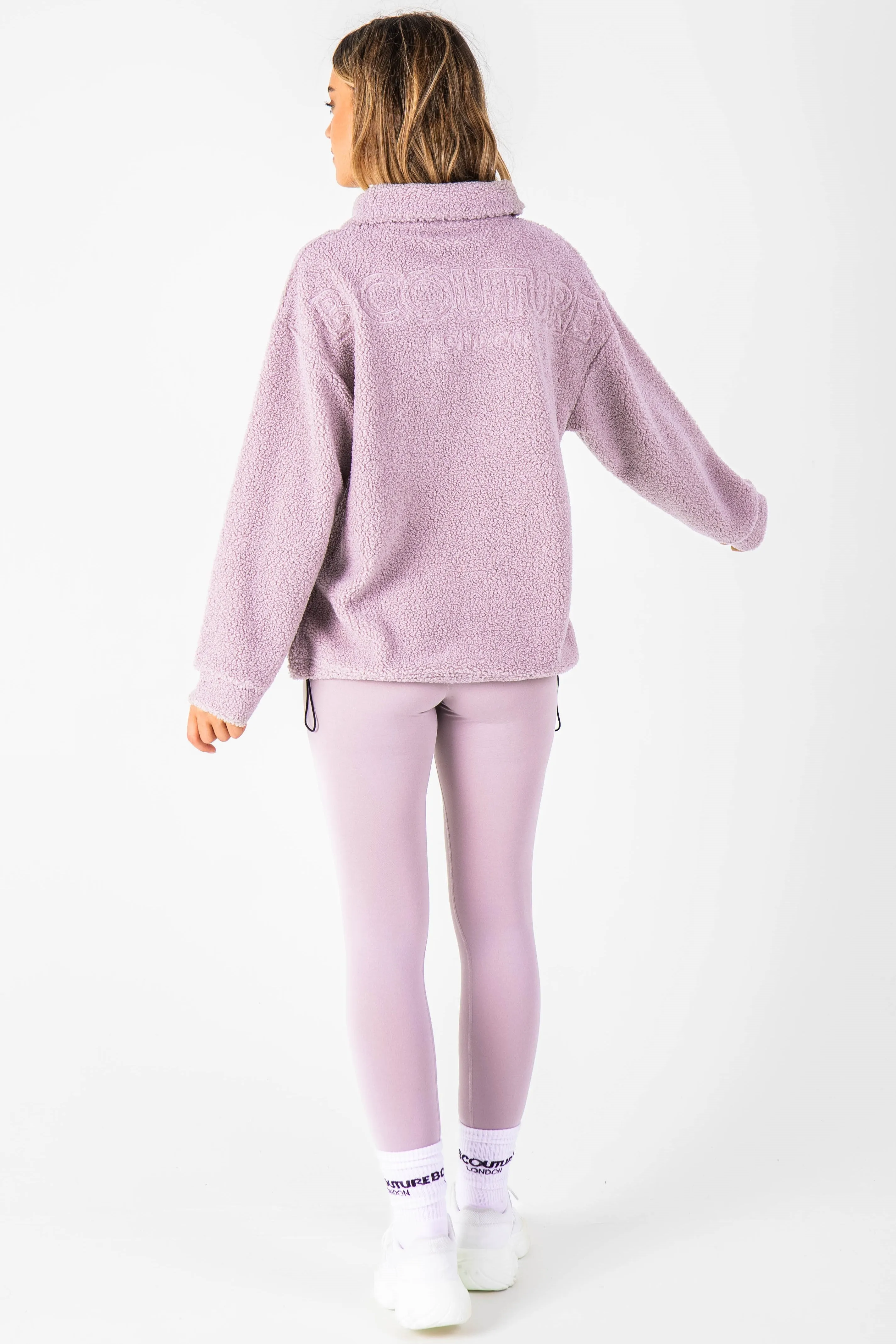 Belmore Borg Jumper & Leggings Set - Mauve