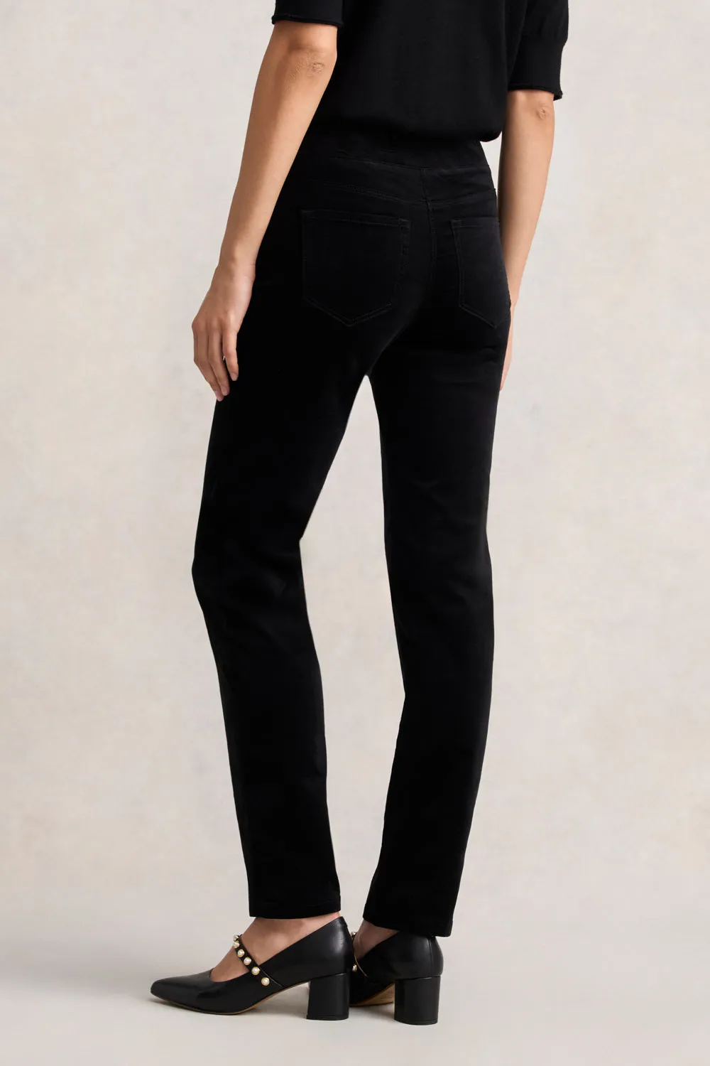 Bengajean® Velvet Straight Leg - Black