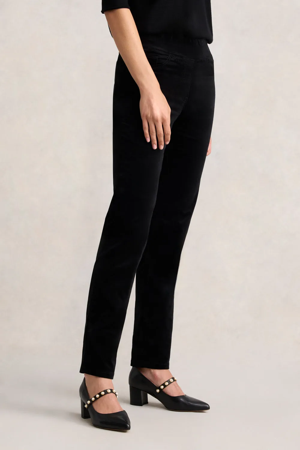 Bengajean® Velvet Straight Leg - Black