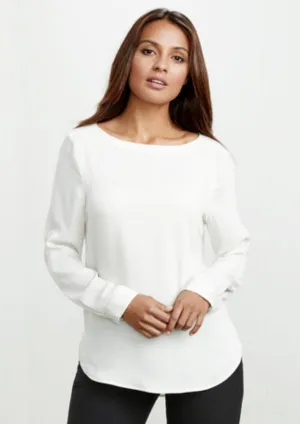 Biz Collection Womens Madison Boatneck Blouse-(S828LL)