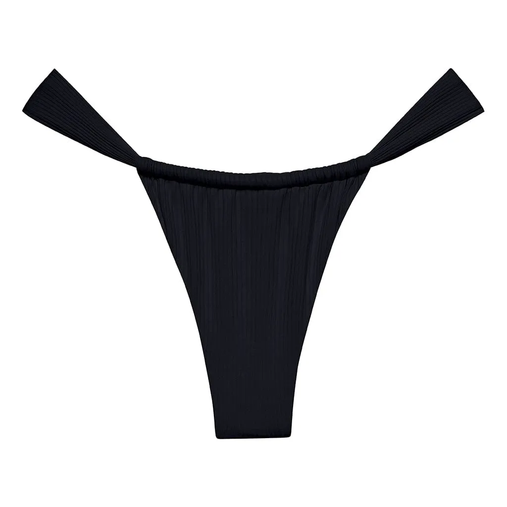 Black Rib Sandra Bikini Bottom