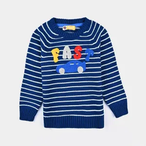 Boys Acrylic Sweater Fast-Brill.Blue