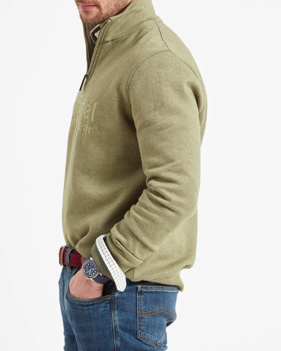 Bude Sweatshirt Khaki Marl