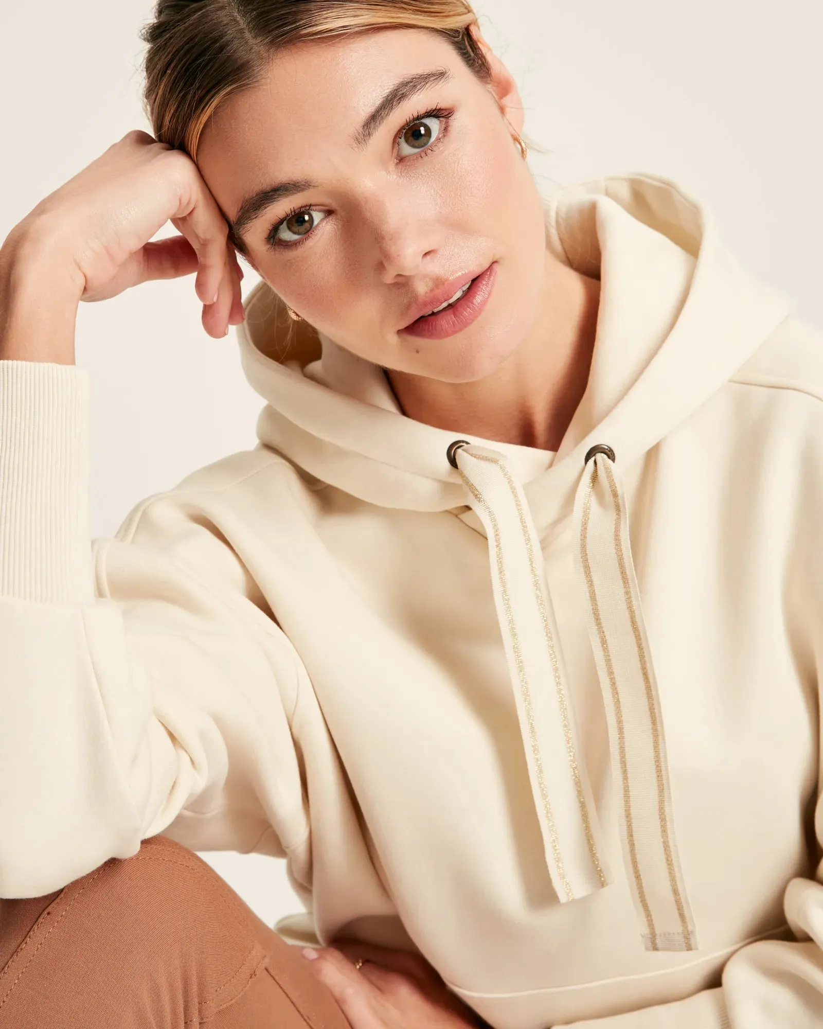 Cara Cream Oversized Hoodie