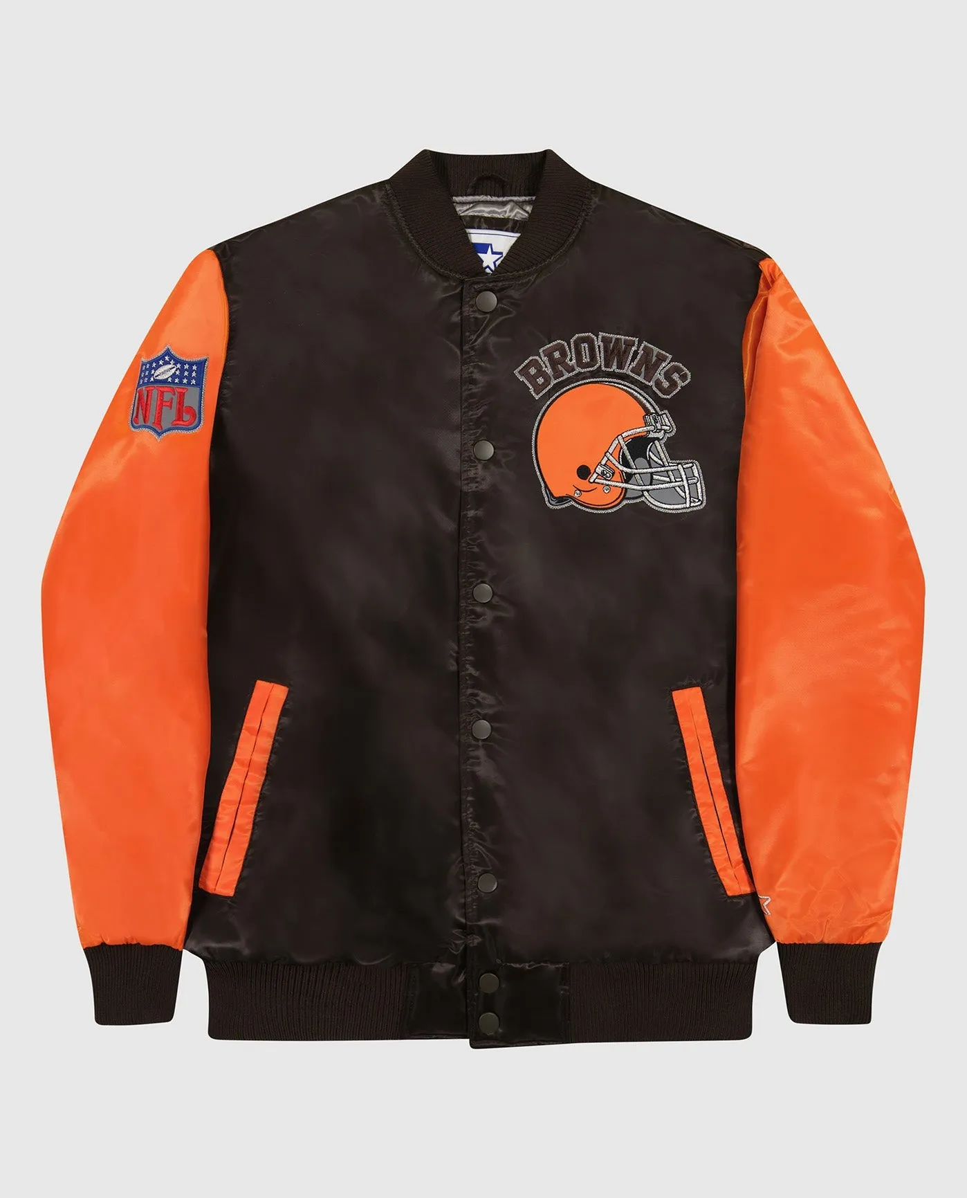 Cleveland Browns Varsity Satin Full-Snap Jacket