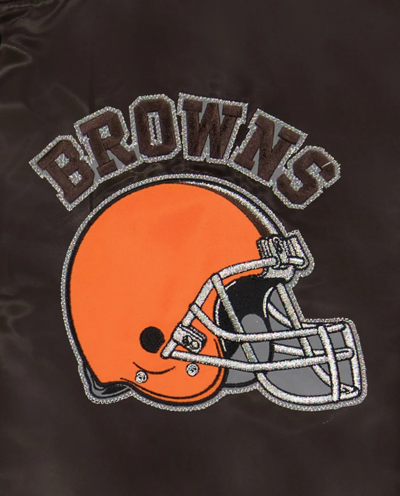 Cleveland Browns Varsity Satin Full-Snap Jacket