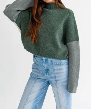 Color Block Oversized Sweater