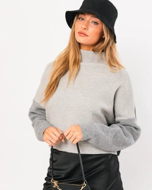 Color Block Oversized Sweater