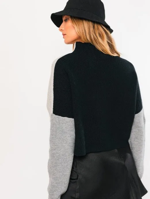 Color Block Oversized Sweater