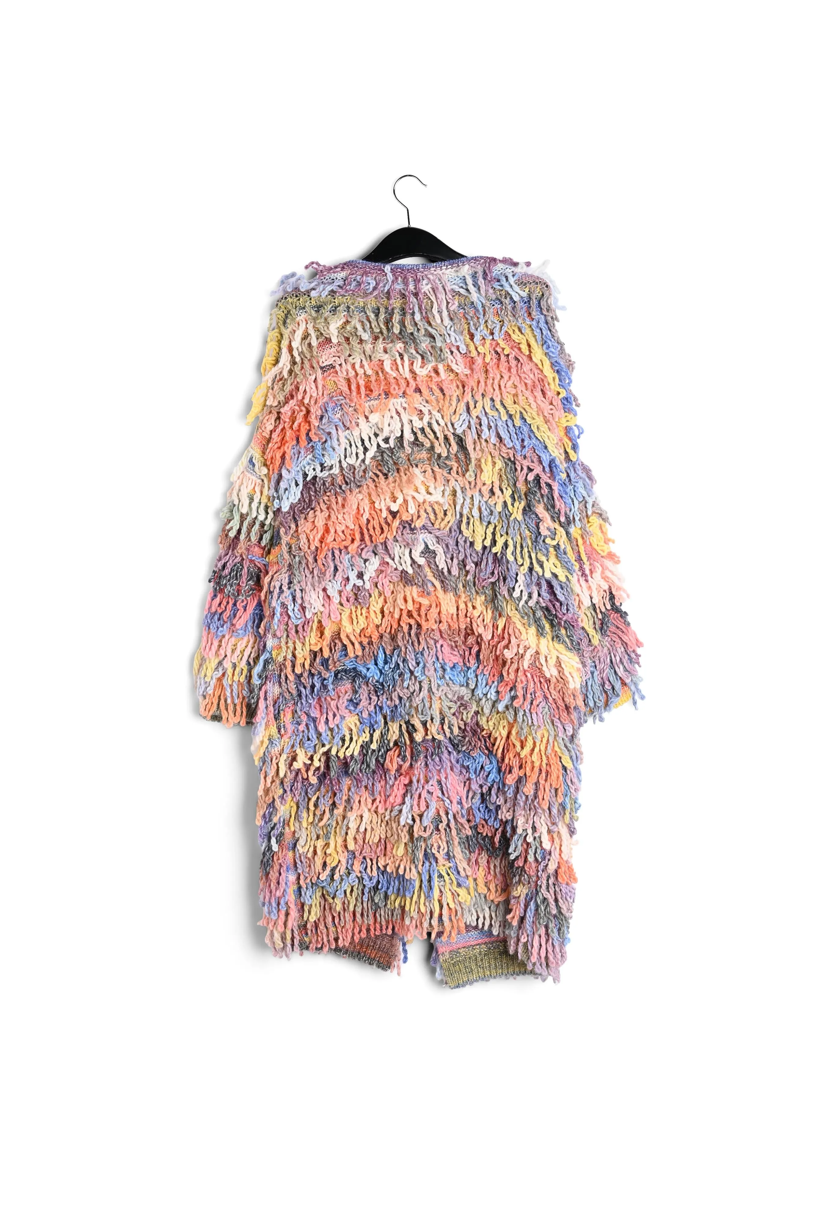 Colorful oversized loop stitch knitwear