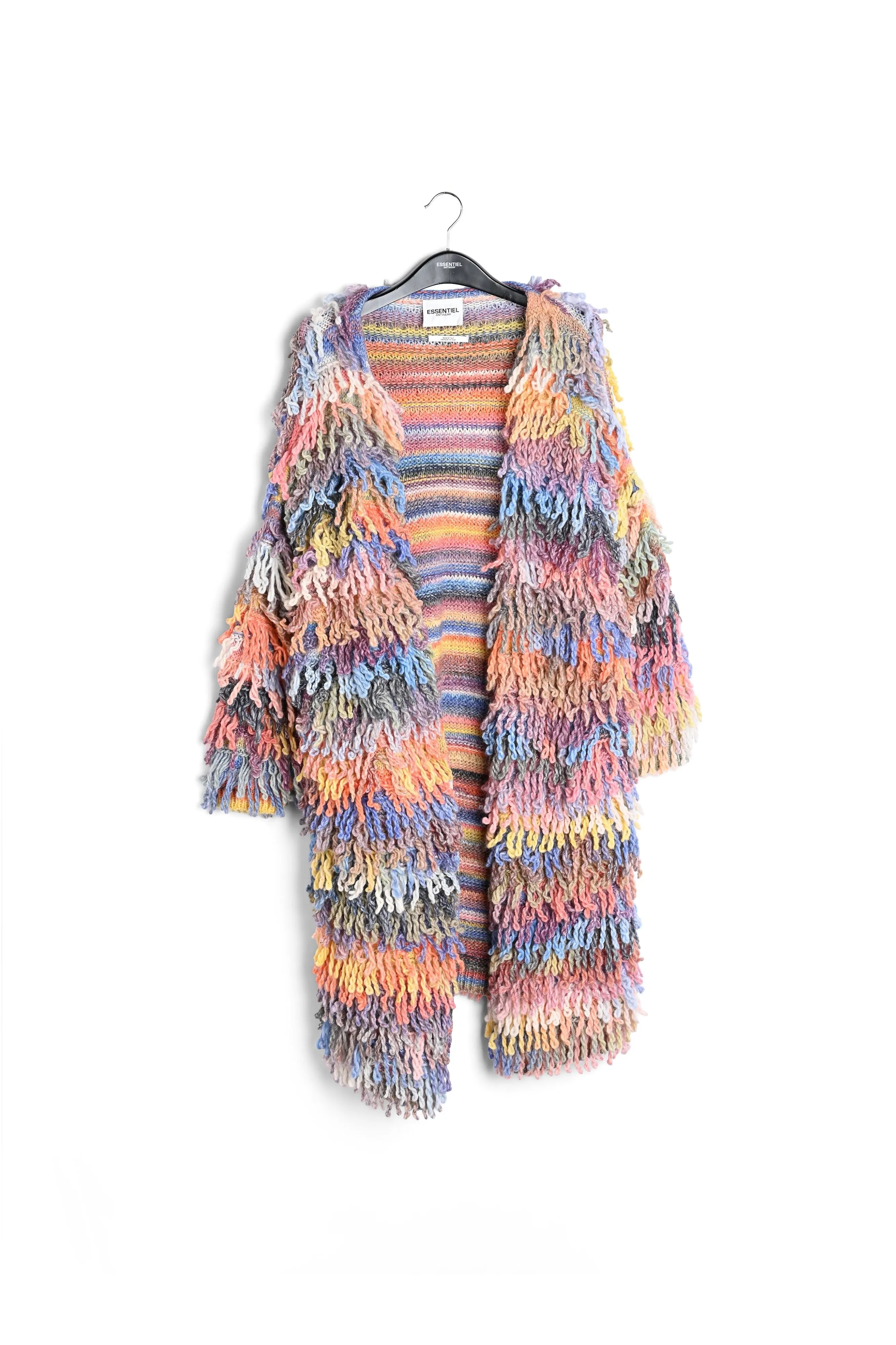 Colorful oversized loop stitch knitwear