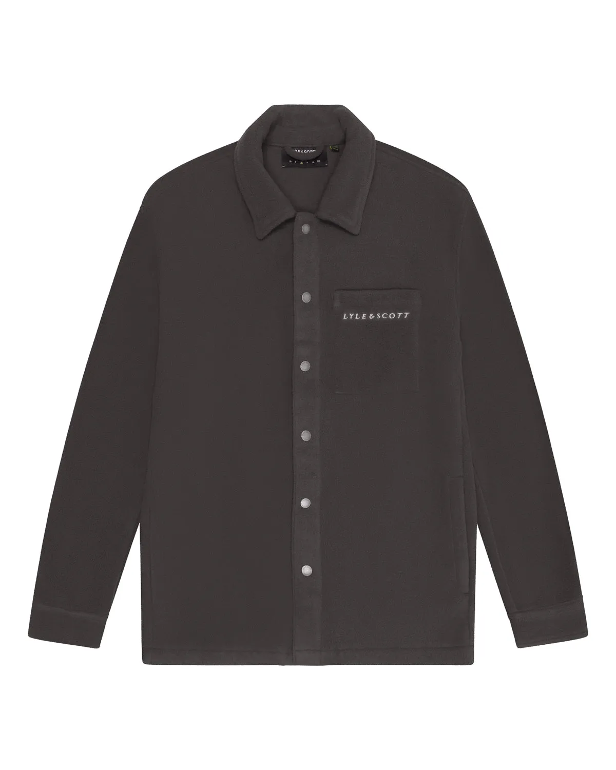 Embroidered Fleece Overshirt