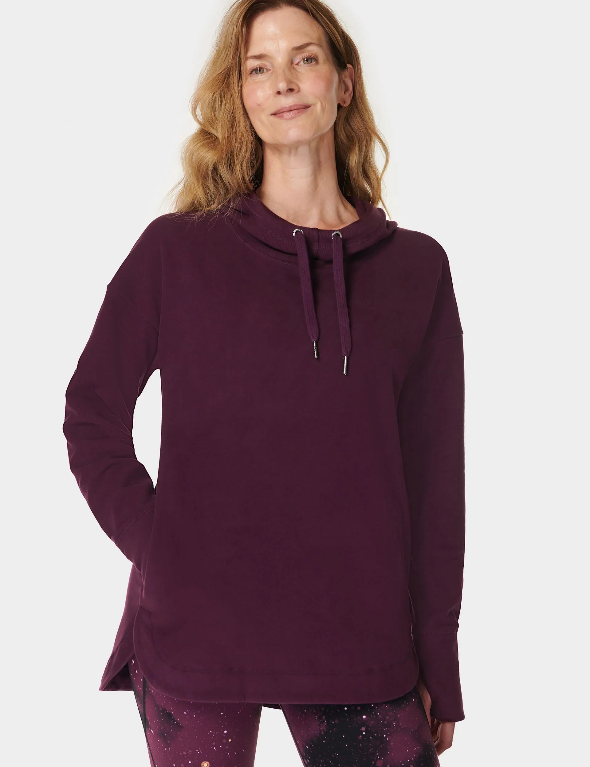 Escape Luxe Fleece Hoody - Midnight Cherry Purple