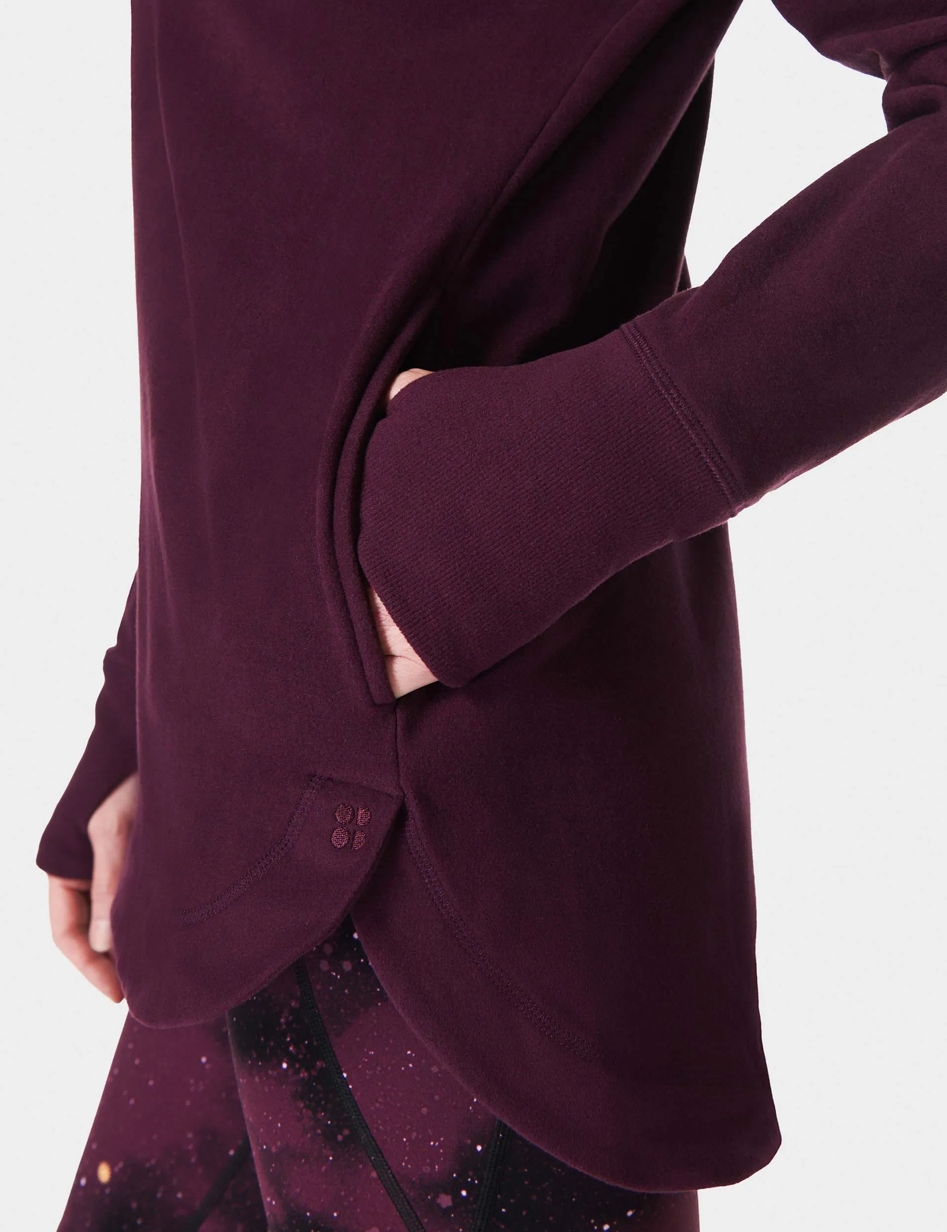 Escape Luxe Fleece Hoody - Midnight Cherry Purple