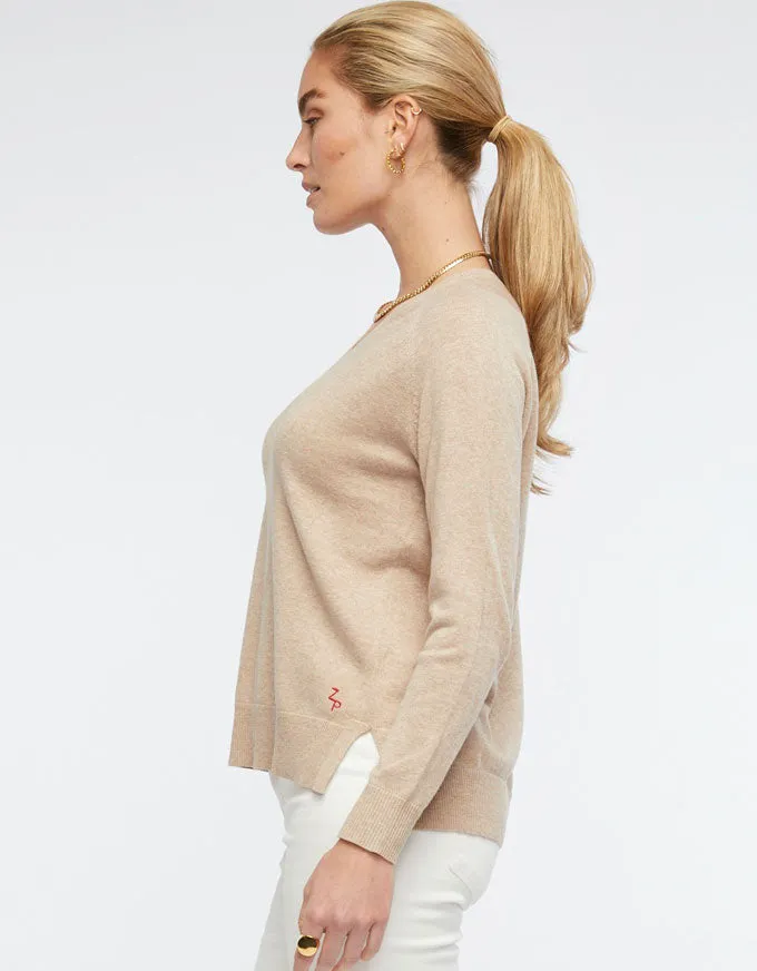 Essential V Knit Oat