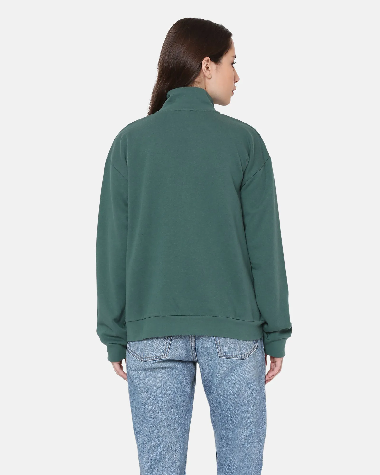 Everyday 1/4 Zip Sweatshirt in Bistro Green