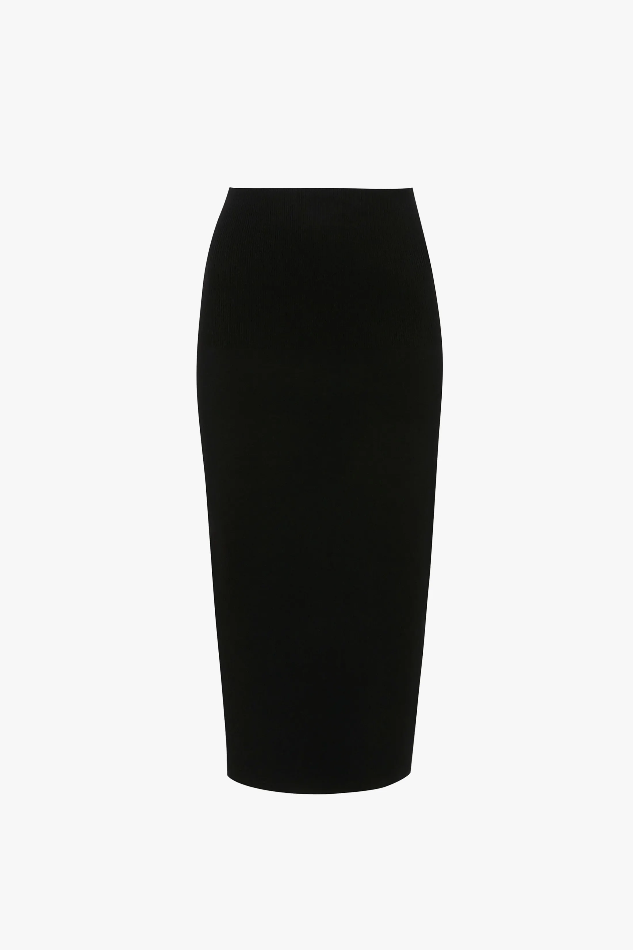 Fitted Midi Skirt In Black