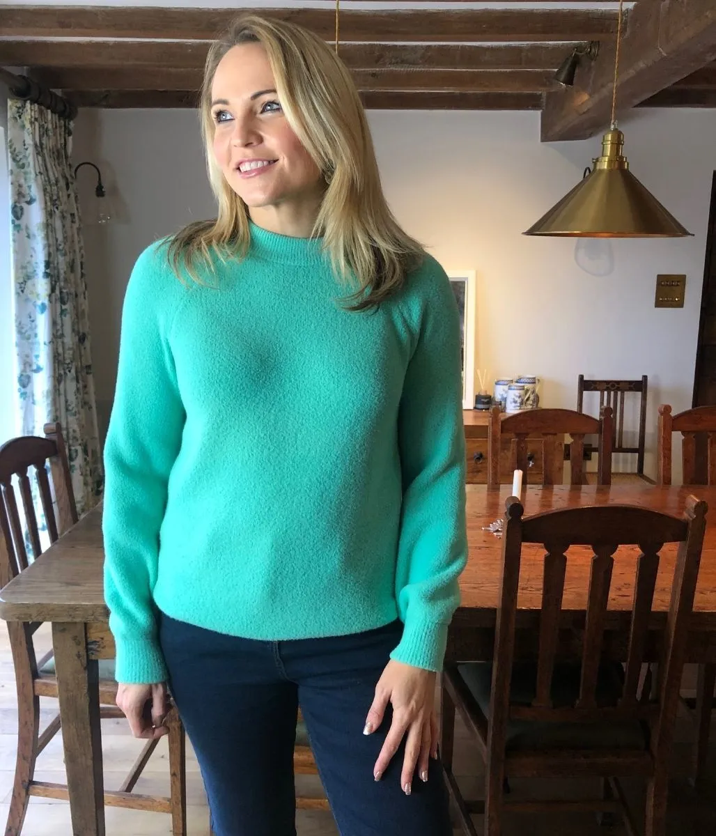 Green Super Soft Bell Sleeve Jumper