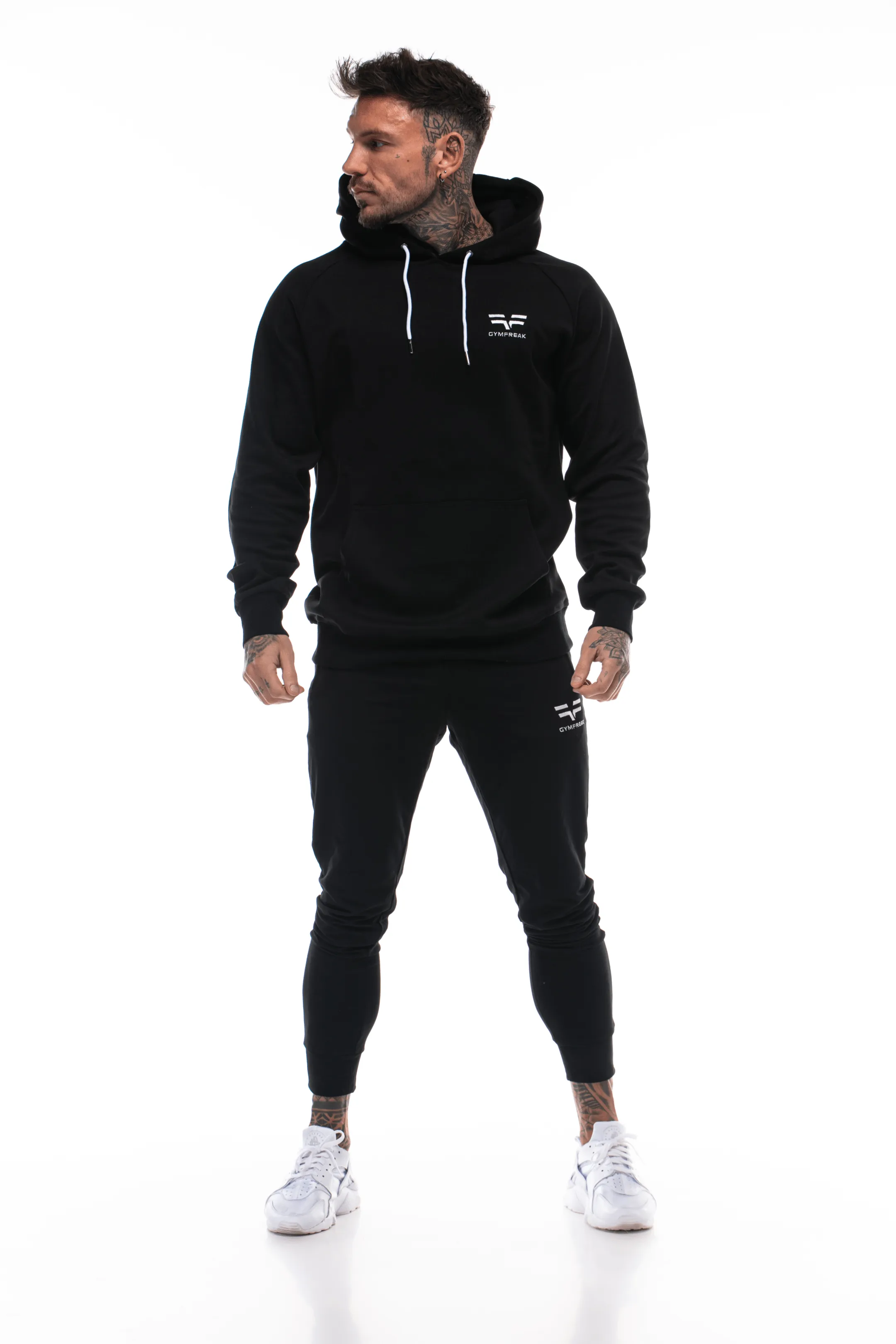 GymFreak Mens Power Hoodie - Black