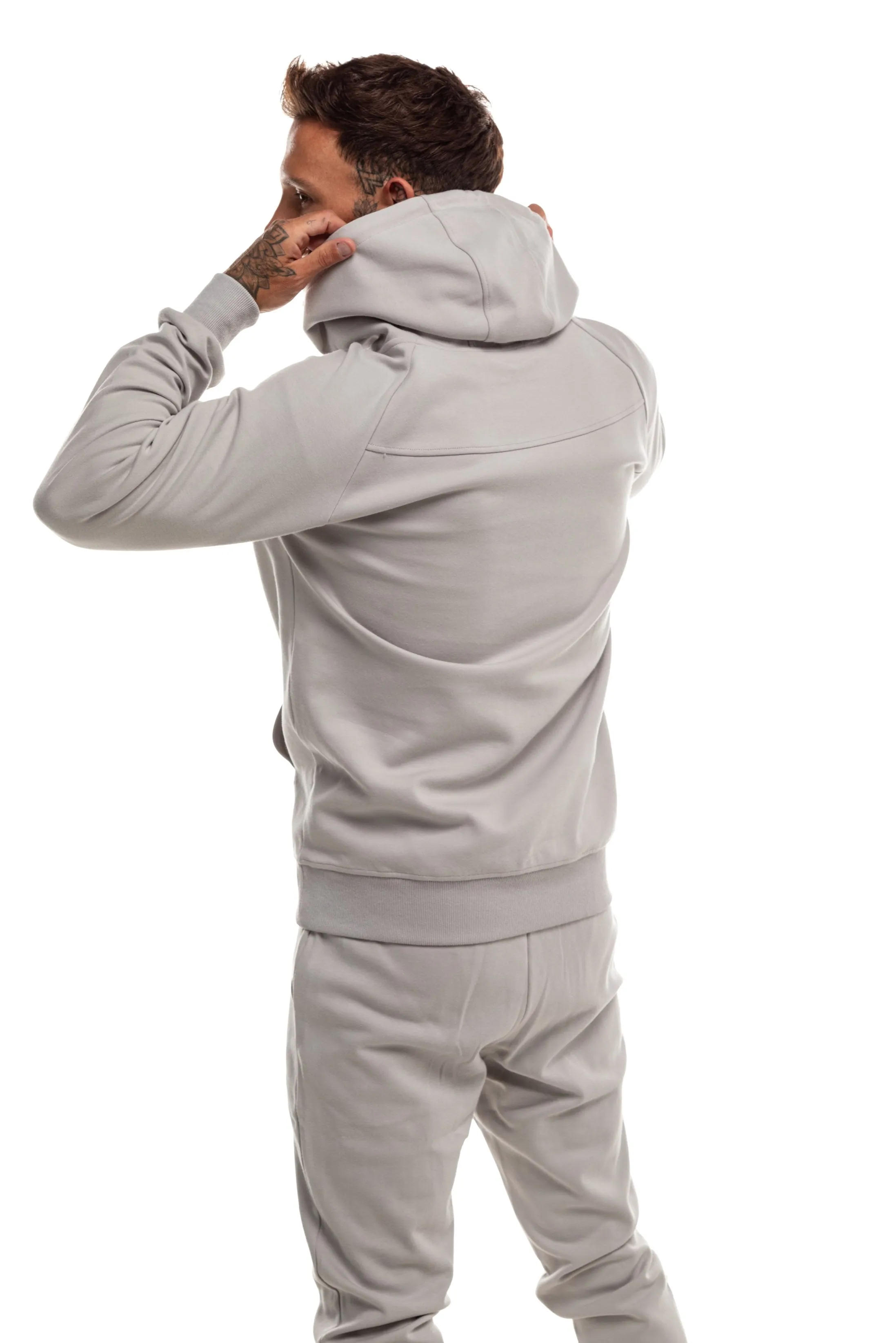 GymFreak Mens Power Hoodie - Light Grey