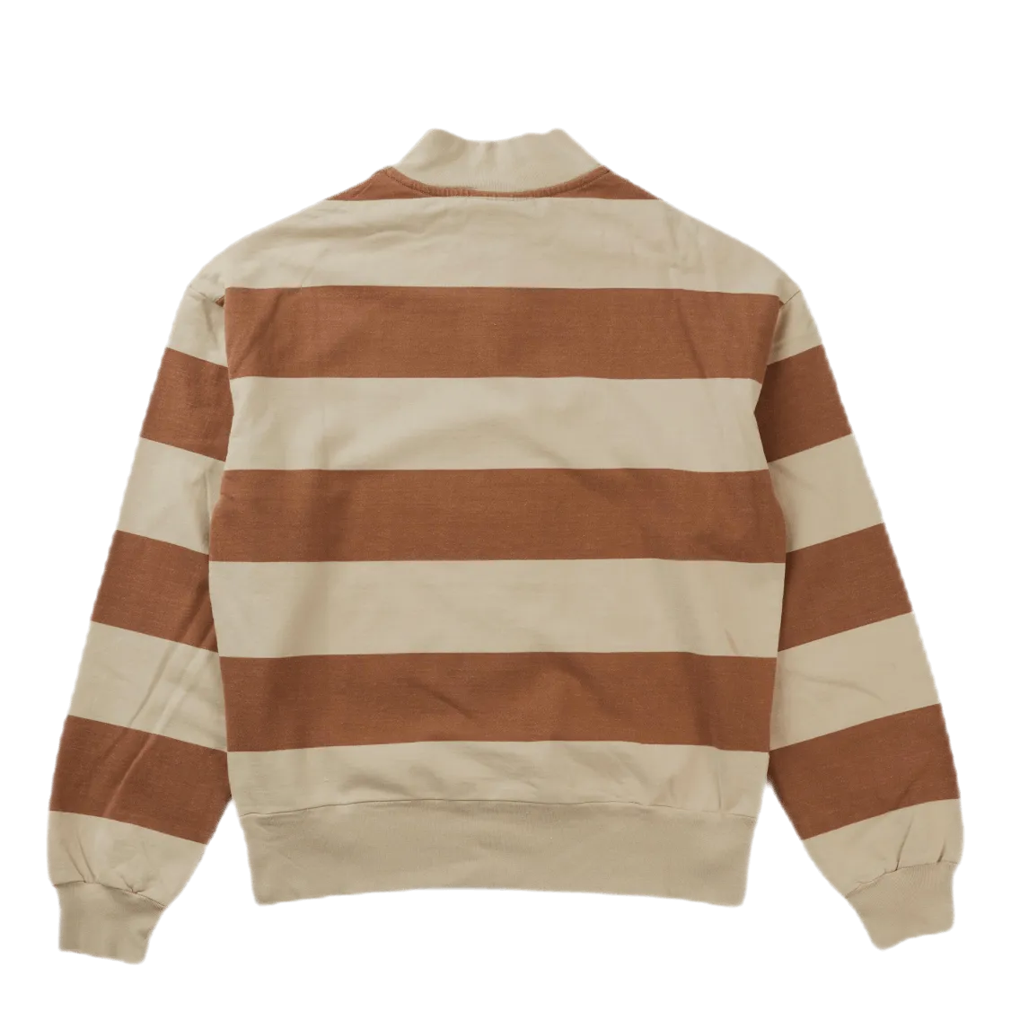 Half Zip Sweat Off White Stripe