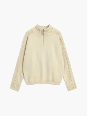 Here To Graceful Stay Zippered Sweater