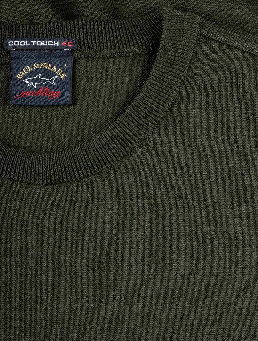 Knitted Round-neck Knitwear Olive