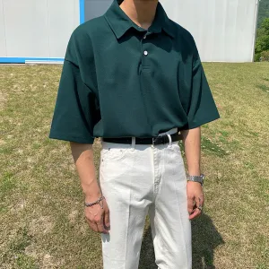 [Korean Style] 3 Colors Oversized Polo shirts