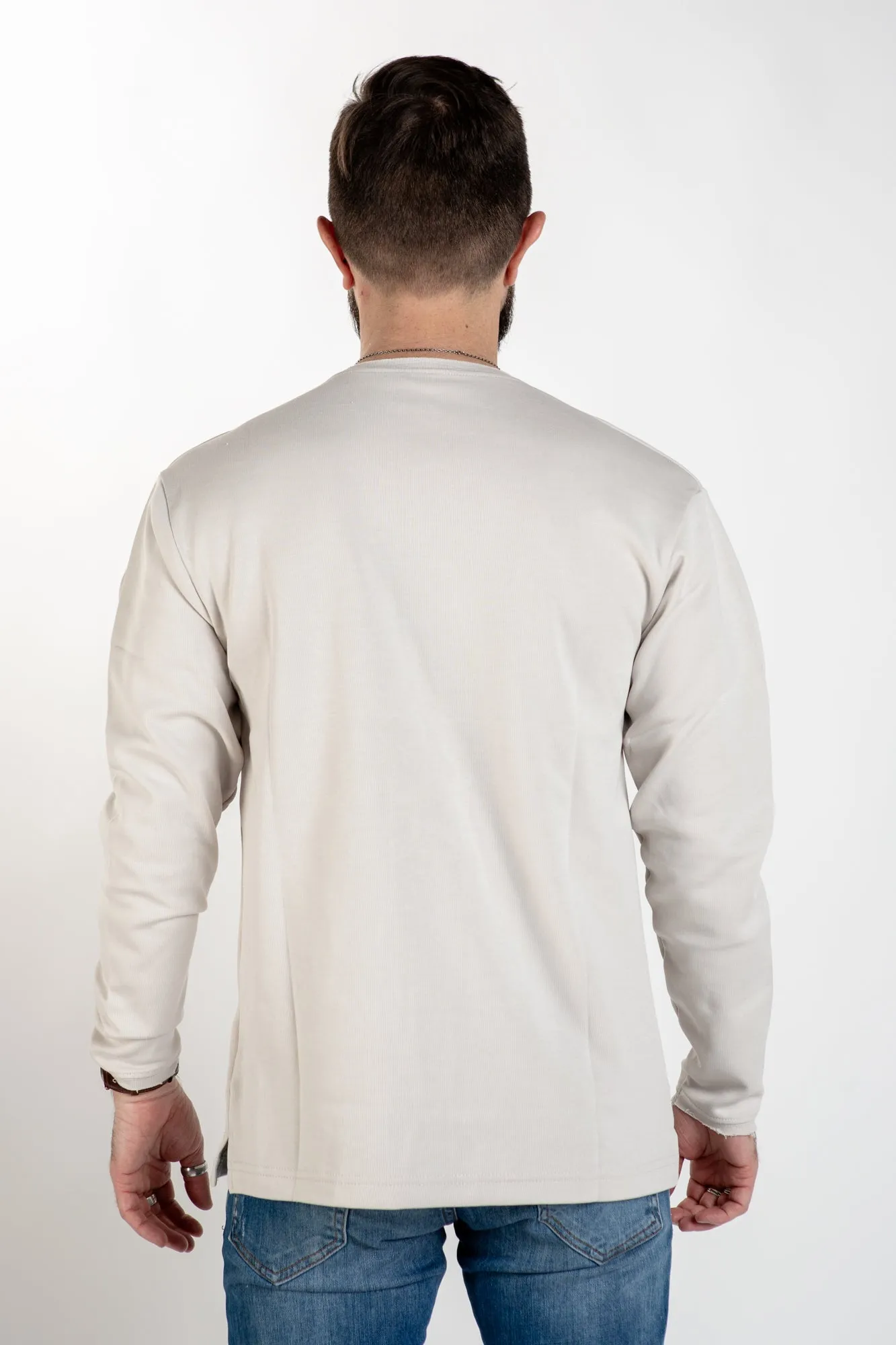 Long Sleeve Crewneck - Ivory