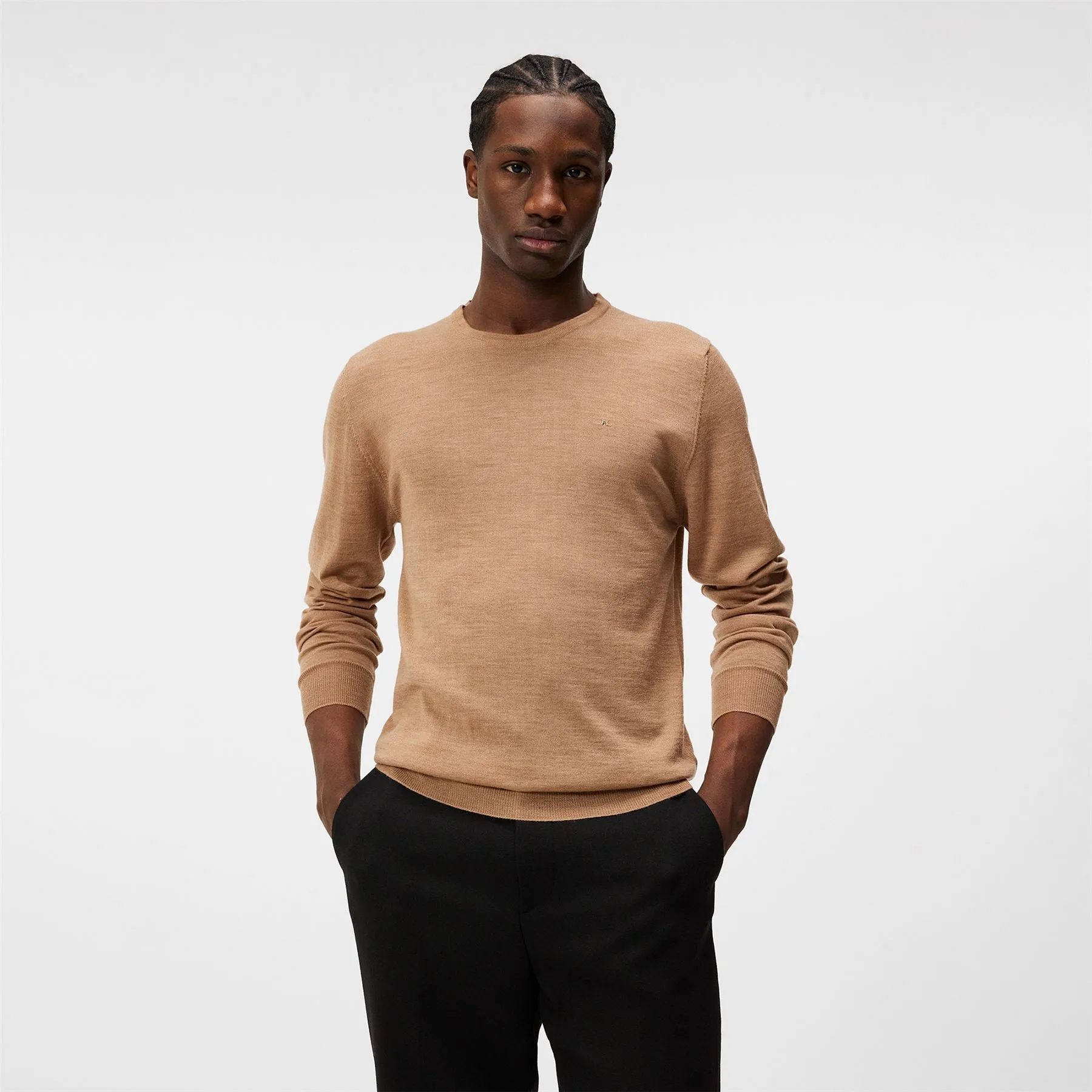 Lyle Merino Crew Neck Sweater Batique Khaki - SS24