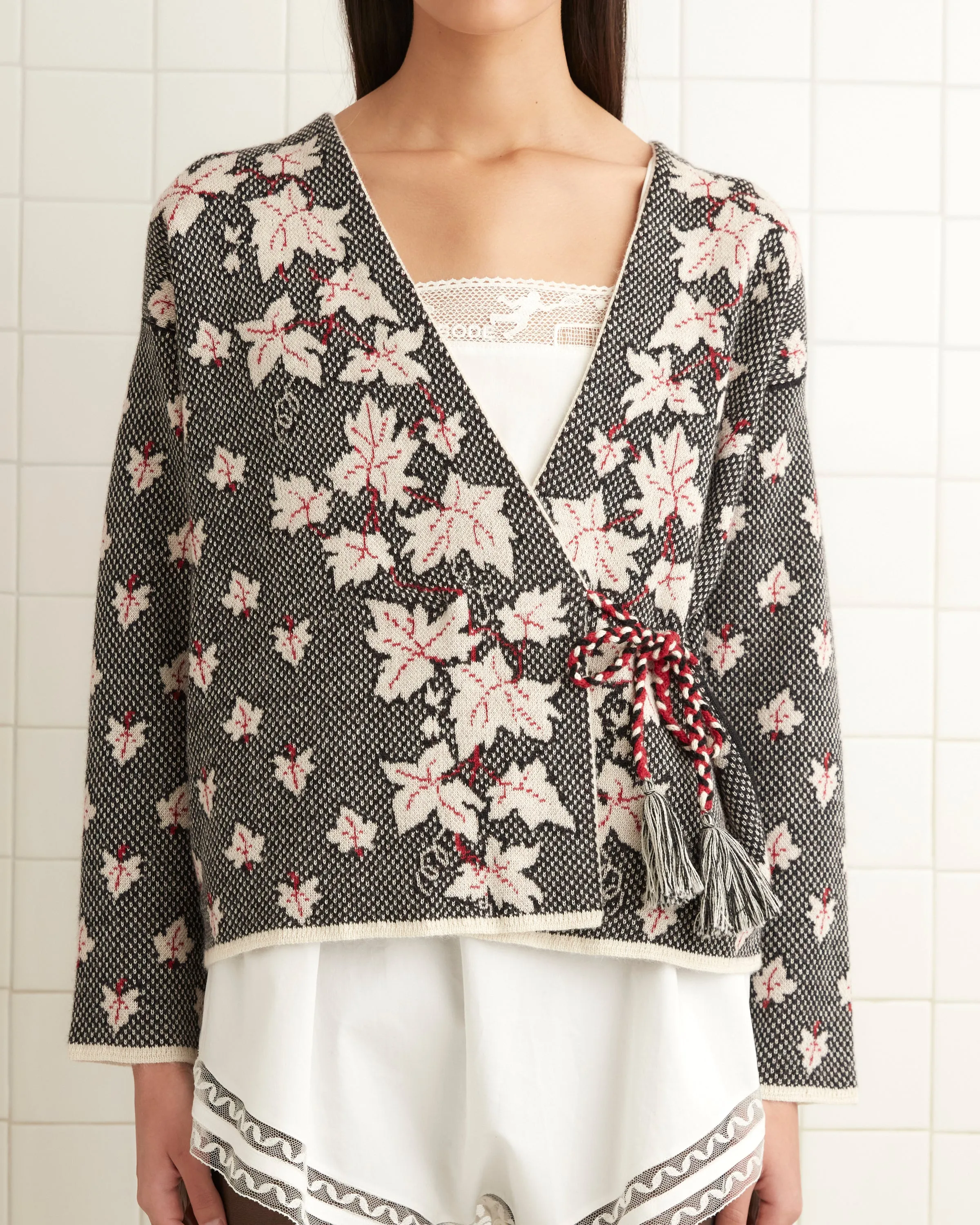 Maple Jacquard Cardigan