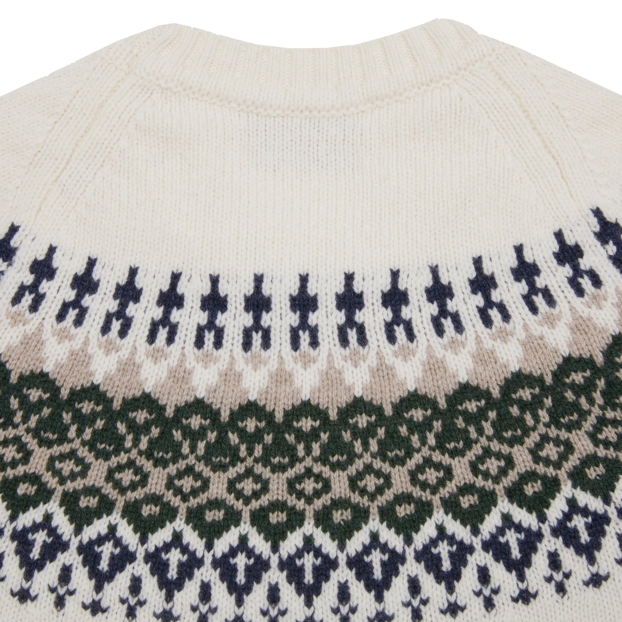 McGeorge of Scotland Women's Raglan Fair Isle Crewneck Jumper