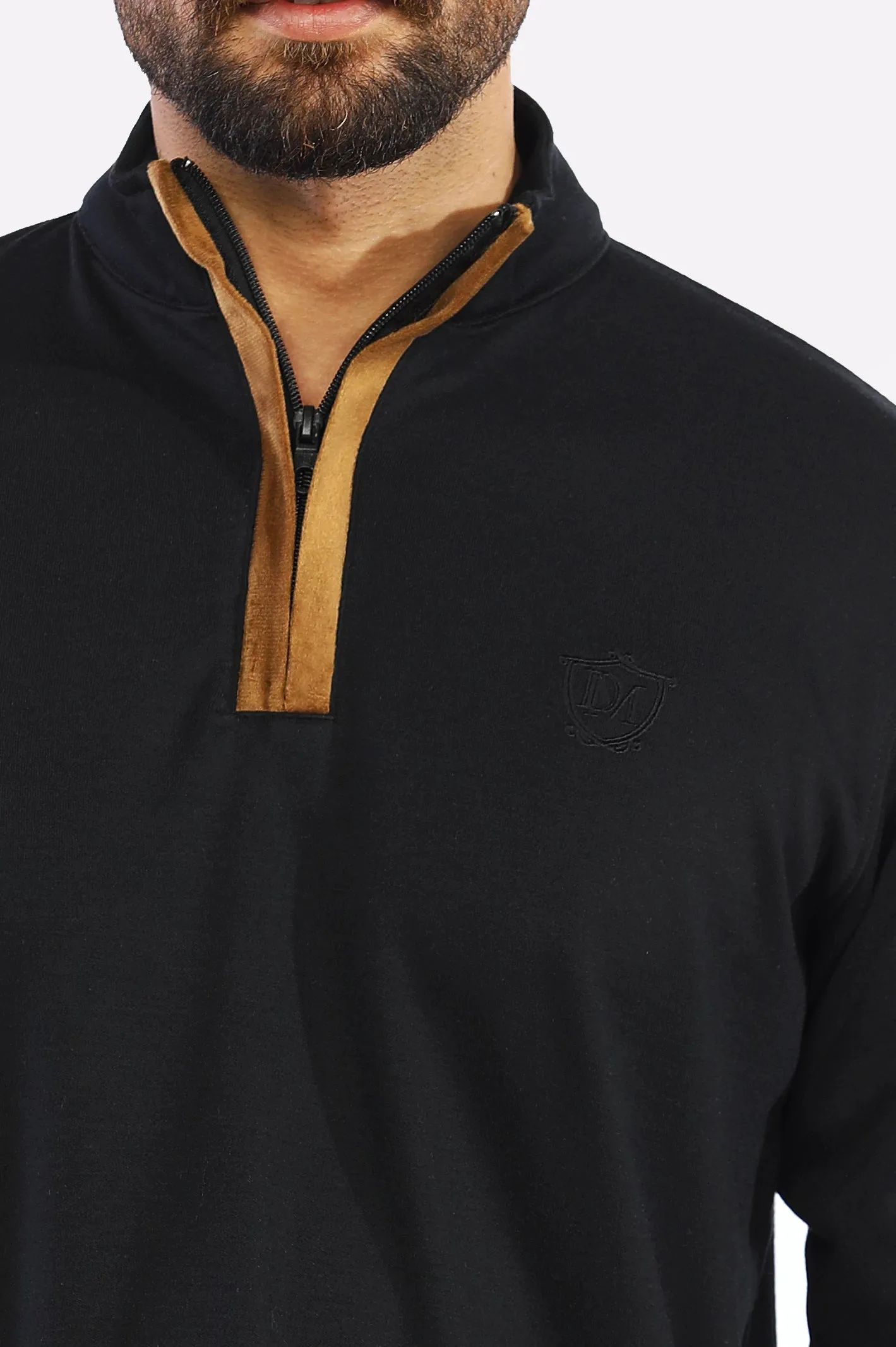 Men Black Basic Sweatshirt