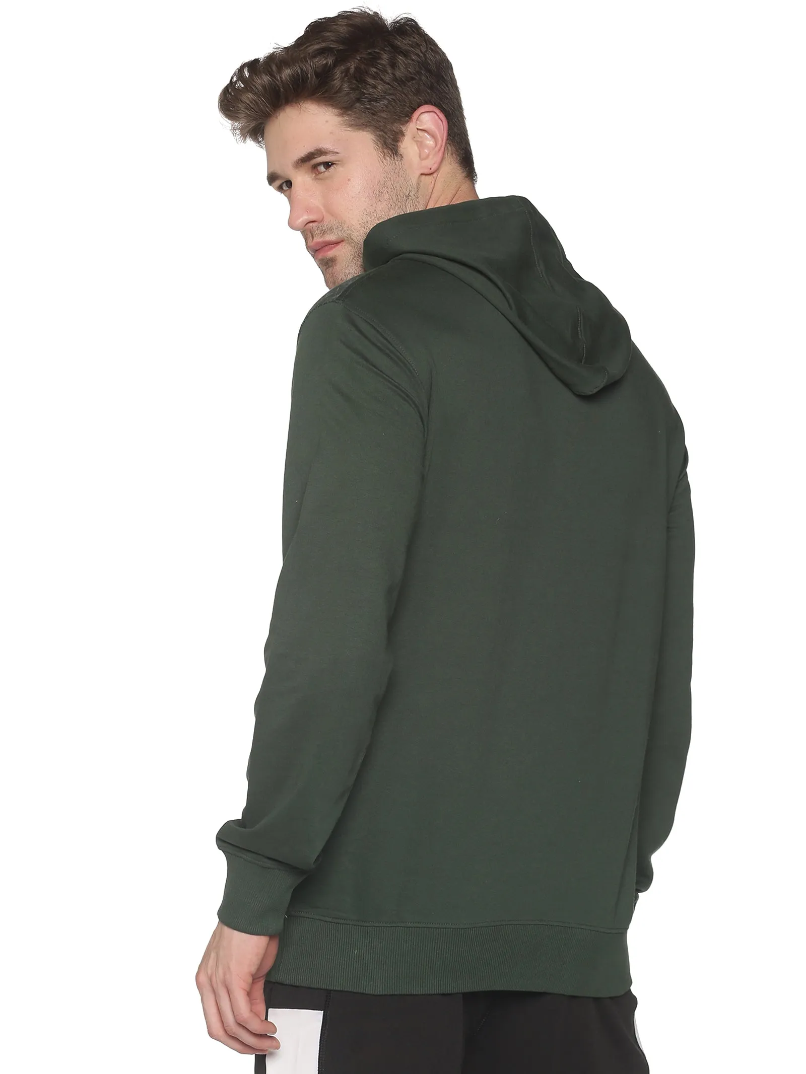 Men Printed Green Sweatshirt