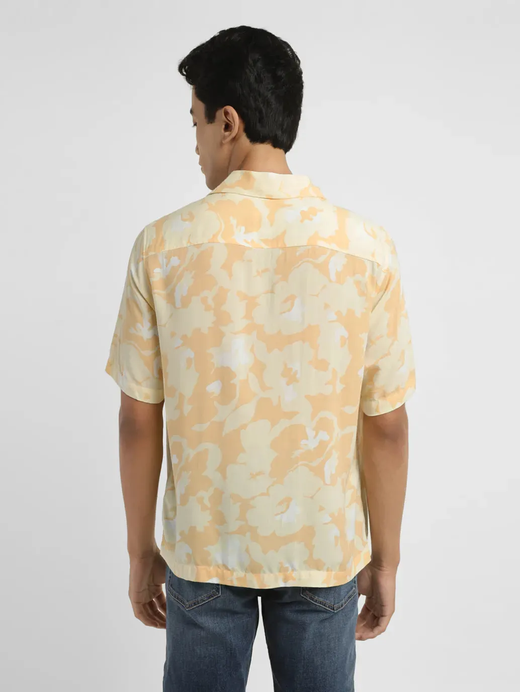 Men's Floral Print Relaxed Fit Shirt