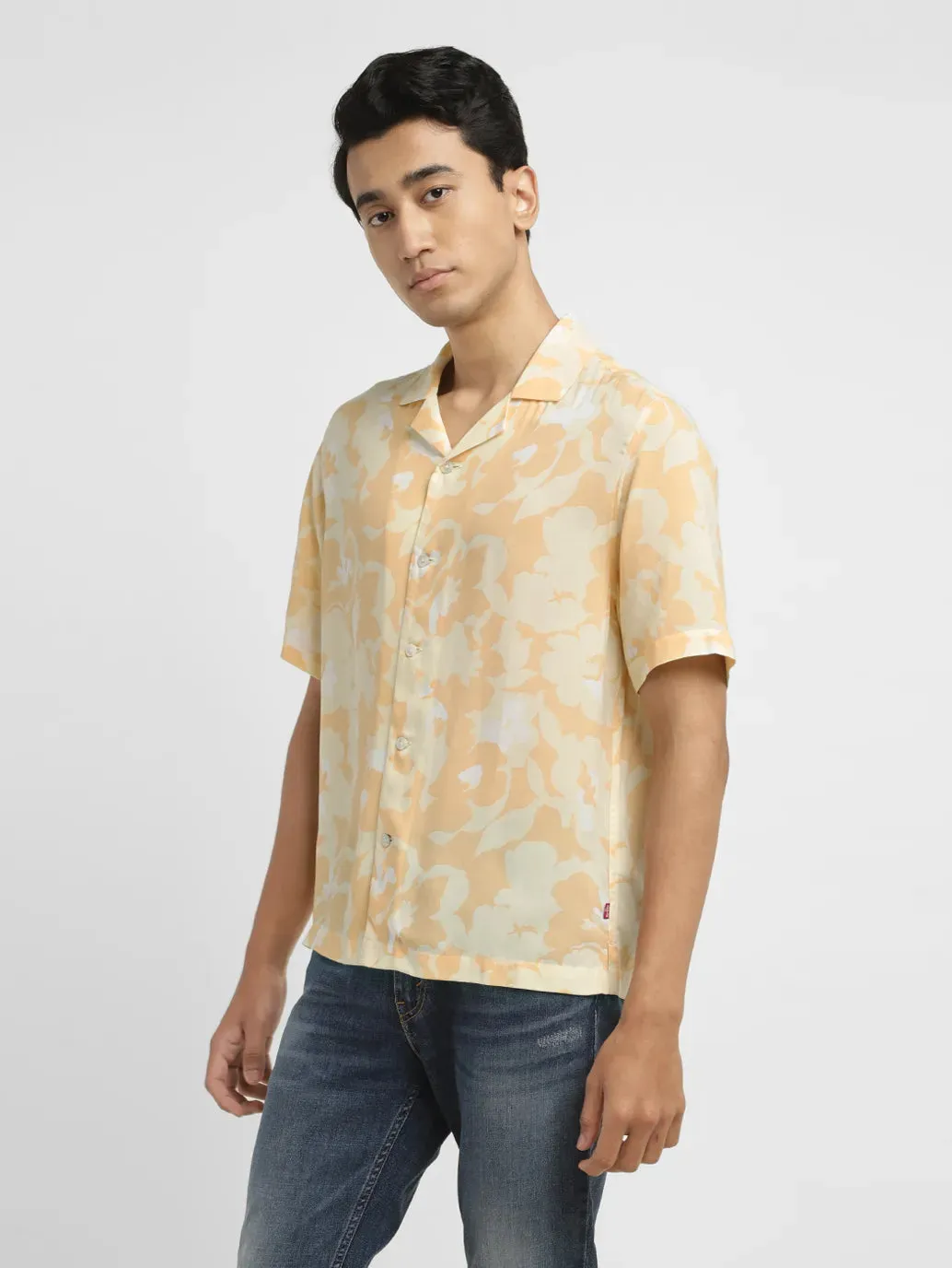 Men's Floral Print Relaxed Fit Shirt