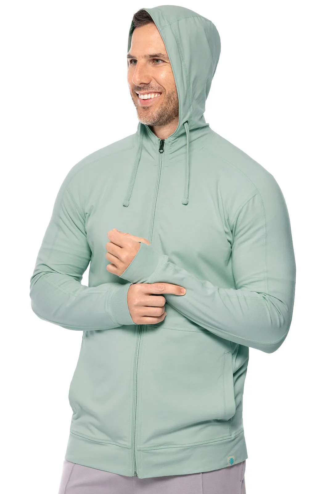 Men's LumaLeo Zip-Up Hoodie  |  Misty Aqua