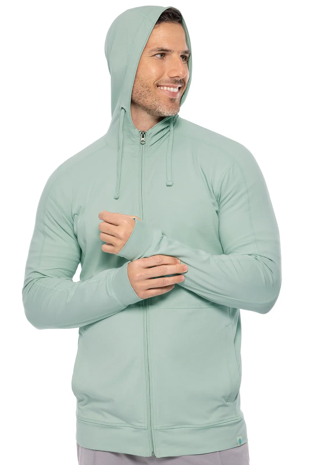 Men's LumaLeo Zip-Up Hoodie  |  Misty Aqua