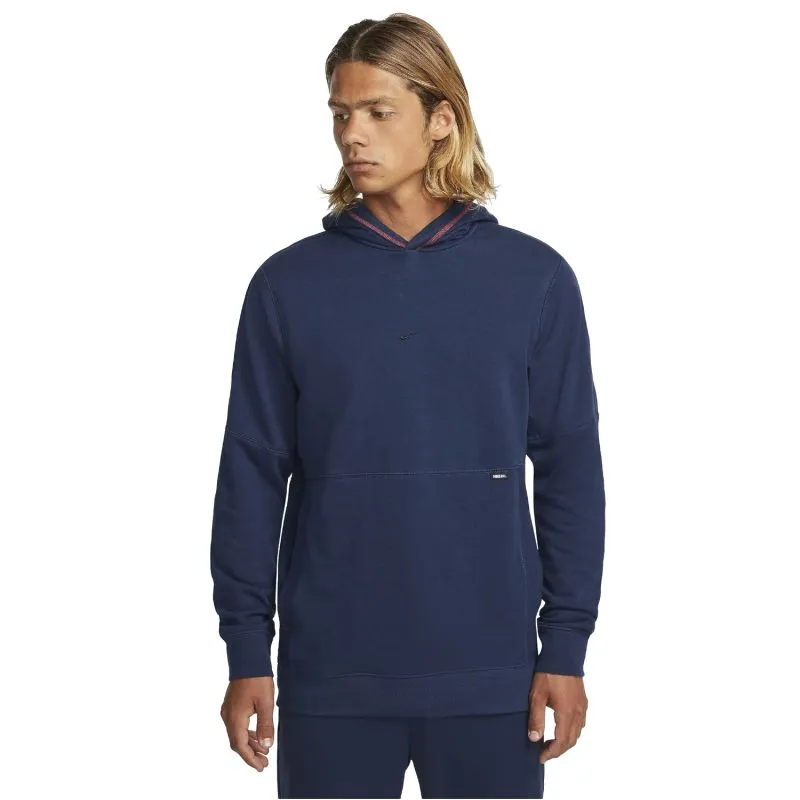 Men's Nike FC Navy Fleece Hoodie with Front Pocket - Casual Comfort Redefined