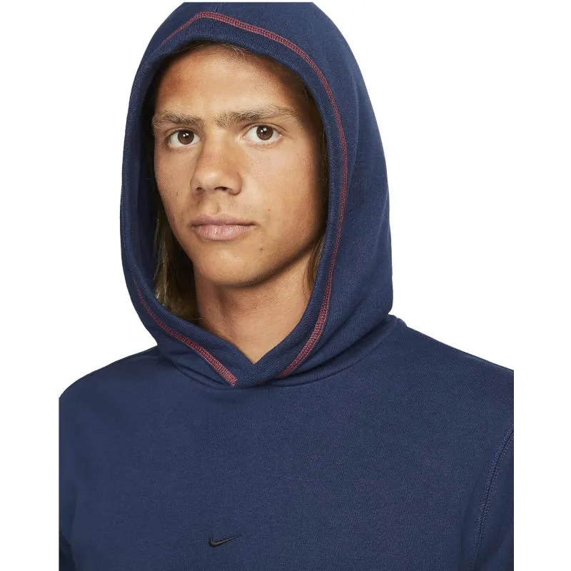 Men's Nike FC Navy Fleece Hoodie with Front Pocket - Casual Comfort Redefined